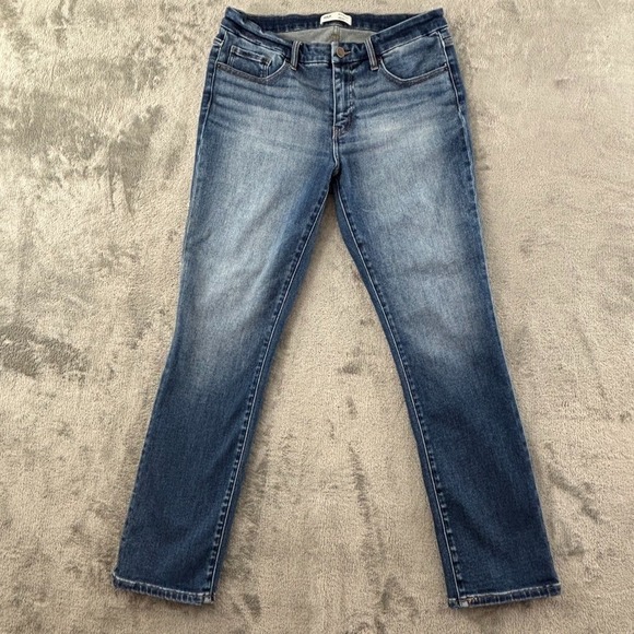 BKE Monroe Straight Leg Jeans Womens 32 Slim Thigh Universal Fit Stretch AXB143S - Picture 1 of 10